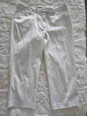 Zac & Rachel White Cropped Chinos